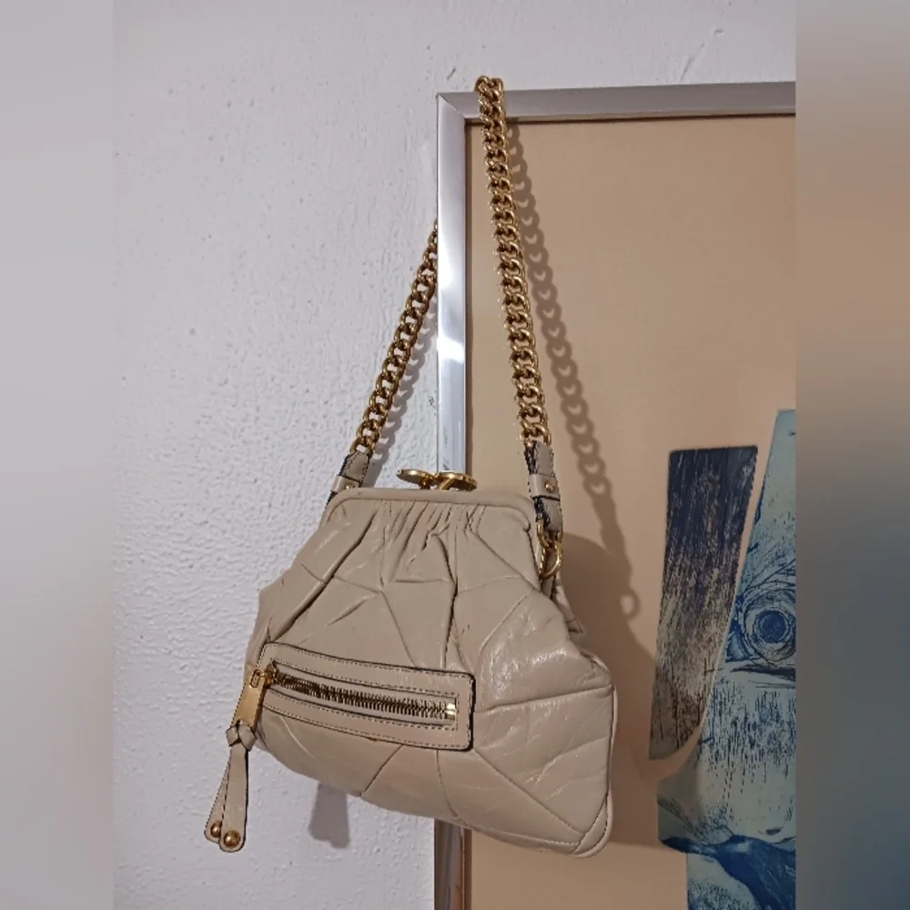 Vintage Marc Jacobs quilted ivory genuine leather shoulder bag - Picture 4 of 16